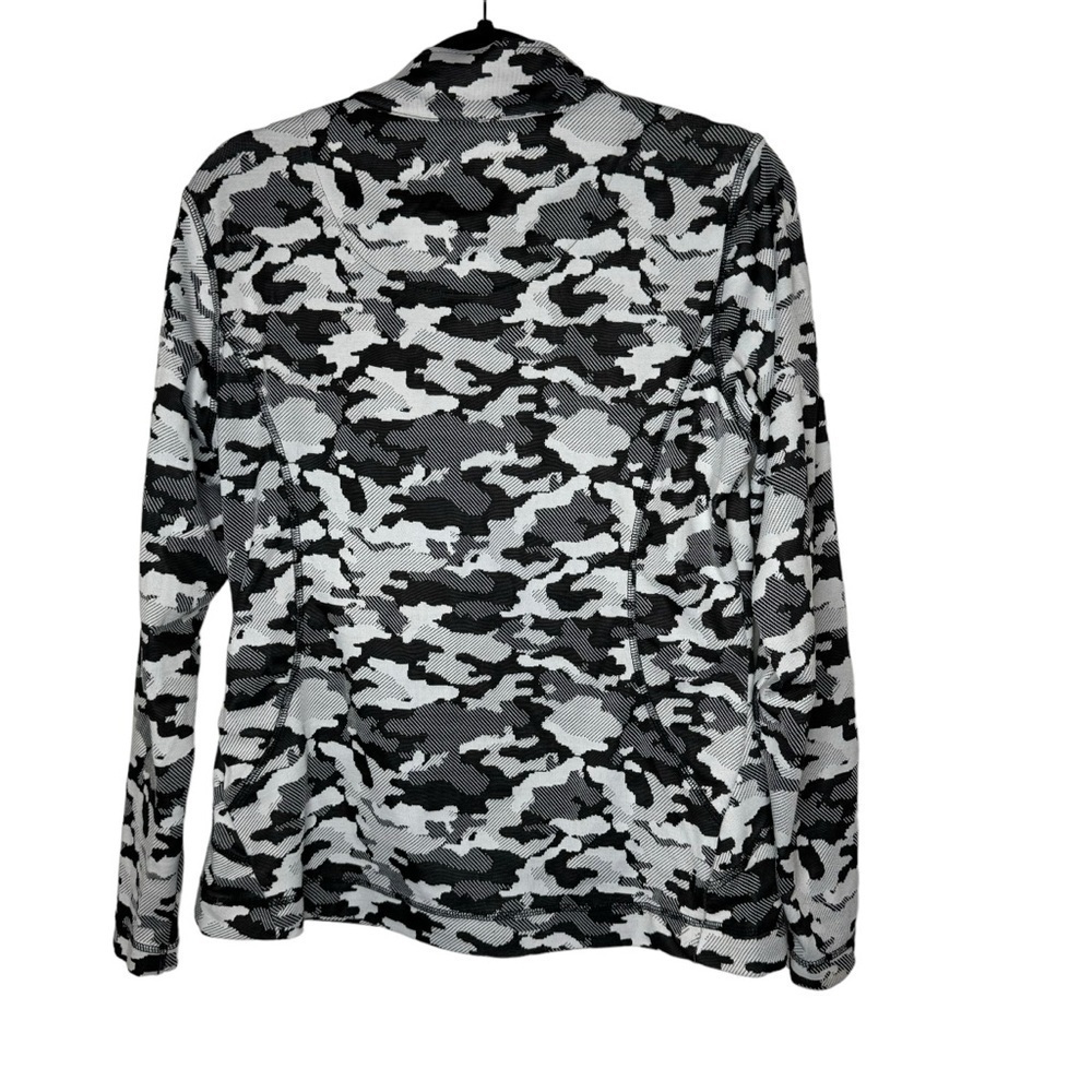 Grey's Anatomy iMPACT Asymmetric Zip Camo Print Scrub Jacket Medium - Picture 5 of 8